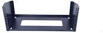 Raising Electronics 4U Wall Mount Open Frame 19 Inch Server Equipment Rack Threaded 15 Inch depth Black (4U)