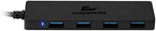 Kingwin USB Hub 4 Port USB C to USB 3.0 Data Hub for Mobile SSD, Macbook, Mac Pro / Mini, iMac, Chromebook, Surface Pro, USB Flash Drives, Notebook PC, XPS, and More [Ultra Slim]