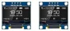 2PCS 0.96 Inch OLED I2C IIC Display Module 128x64 Pixel SSD1306 Mini Self-Luminous OLED Screen Board for Arduino Raspberry Pi (2Pcs-White)