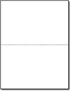 W-2 and 1099 Forms Blank Paper 2-Up Version "NO Instructions on Back" for Laser and Ink Jet Printer (100 2 UP Forms Only)
