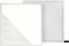 2x2 LED Flat Panel Lights for Drop Ceiling, Troffer Replacement Light Fixture, 4400 LM, Selectable Features, 20W/25W/30W/35W/40W, 3000K/3500K/4000K/5000K/6500K, Dimmable (0-10V) ETL/DLC (4-Pack)