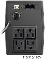 OPTI-UPS TS800E 800va / 480 Watts (USA 120 Volts) 3 Year Warranty Line Interactive UPS Battery Backup & Surge Protector AVR Automatic Voltage Regulator - Uninterruptible Power Supply (Black, 800va)