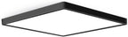 12inch 24W LED Flush Mount Ceiling Light, 3000K Square LED Ceiling Light, Black Flat Panel Lighting for Bedroom, Kitchen, Living Room
