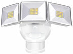OREiN 4500LM/30W Flood Lights Outdoor, 240°/40FT Motion Sensor Outdoor Lights, Dusk to Dawn/Auto/Test Mode, IP65 Waterproof LED Security Light for Yard Garden, White (Hardwired)