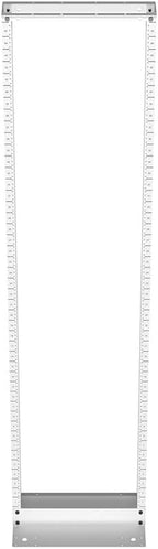NavePoint 45U 2 Post Rack Open Frame Server Rack for 19 Inch Equipment, AV, Networking, Data & IT Devices, 2-Post Rack 45U 661lbs Weight Capacity, White