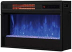 ClassicFlame 26" 3D SpectraFire Plus Infrared Fireplace Insert with Glass - Black, 26II342FGT