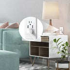 Recessed Power Strip, Furniture Drawer Outlet with 20W PD USB-C & 18W QC3.0 USB-A, Plug in 3 Outlets & USB Ports, Flush Mount 3FT Flat Extension Cord Conference Desk Outlets White