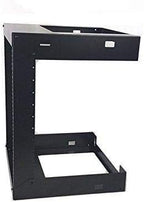 Raising electronics 12U Wall Mount Open Frame 19 Inch Server Equipment Rack Threaded 15 Inch Depth Black (12U)