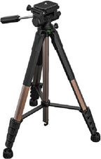 K&F CONCEPT Camera Tripod, 75" Lightweight Portable Travel Outdoor DSLR Tripods for Camera Phone Video Recording Tripod Stand, Cellphone Clip for Smartphone Live Streaming Vlog (Bronze Gold, 75'')