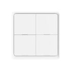 ZigBee Wireless Remote Control Smart Switch Wall Panel Transmitter,Requires MoesGo zigbee Hub,Smart Life/Tuya APP Remote Control, Wireless Button for Smart Home Devices and Scenes White