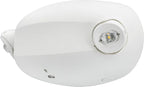 Lithonia Lighting Quantum Emergency Light, Contemporary Commercial LED Emergency Lights with 2 Aimable Lamp Heads, Ceiling or Wall Mount, White Thermoplastic, 120/277V Dual Voltage (ELM2L M12)