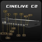 Cinetreak C2 HDMI 5.5 Inch Screen Multi-Format Professional PTZ Control Video Switcher Mixer with REC,Playback, Macro Media,Vertical Livestream （NDI updatable）