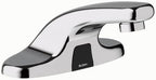 Sloan Optima EBF-650 Sensor Activated Touch-Free Faucet, Commercial Grade with Mounting Hardware - 0.5 GPM Battery-Powered Deck-Mounted Low Integrated Base Body with 8" Trim Plate, 3315139BT