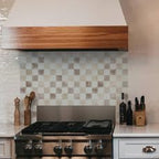 SMART TILES Peel and Stick Backsplash - 5 Sheets of 7,75" x 7,75" - 3D Adhesive Peel and Stick Tile Backsplash for Kitchen, Bathroom, Wall Tile, Checkered