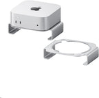 Hagibis Mac mini M4 Stand Aluminum Alloy Mount for Mac mini M4/M4 Pro 2024 Ventilation Heat Dissipation Cooling Desktop Holder Accessories (MMS03)