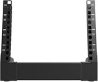 QiaoYoubang 10 inch Small Desktop Network Rack, 4U Mini Open Frame Desktop Cabinet for 10" Network, Servers, Audio, and Video Equipment (4U)