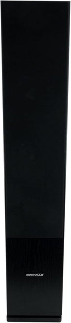 Rockville RockTower 68B Passive Tower Speaker, 8 Ohm, Black, High-Fidelity Sound, Detachable Grille, 3-Way, 6.5", 500W, MDF, Perfect for Home Audio