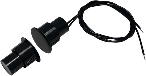5 Sets Flush Mounted 3/4" Door Magnetic Contacts Alarm Switch Sensor NC Type (Black)
