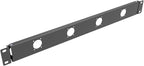 QiaoYoubang 1U Hinged 4D Rack Panel 4 D-Series XLR HDMI Audio Rack Mount Panel for 19 inches Rack Mount (4D)