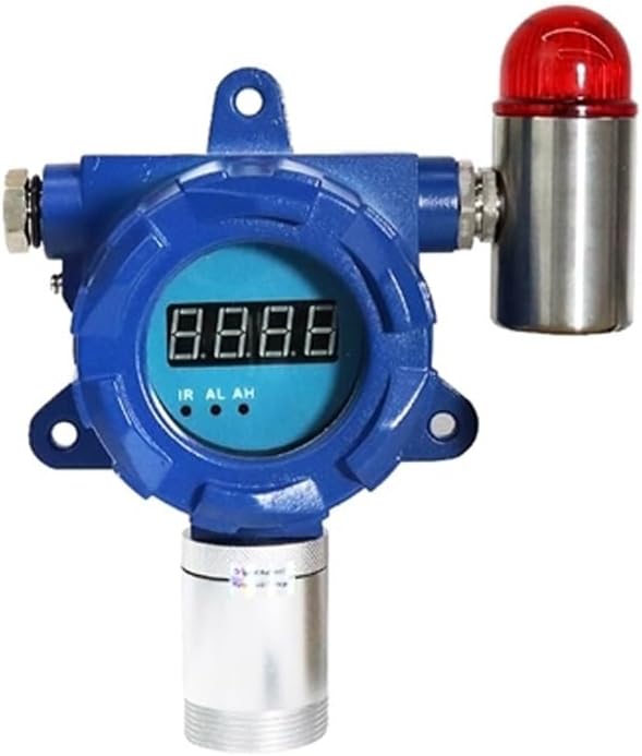 ATO Fixed Carbon Monoxide Gas Detector, 4-20mA Signal Output, CO Gas Leak Detector 0 to 100/500/1000 ppm, with Sound and Light Alarm (0-2000ppm, 2NO+2NC)