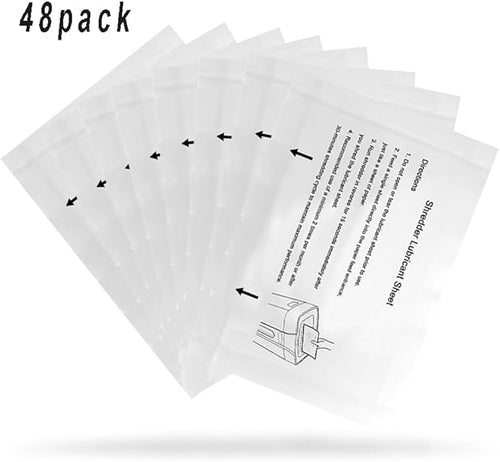 48PACK Paper Shredder Lubricant Sheets with Shredder Lubrication Oil for shredders lubricating