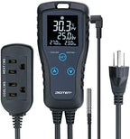 DIGITEN DTC102 Temperature Controller Outlet 2-Stage Plug in Thermostat Digital Greenhouse Thermostat Reptiles Temperature Controller Heating Cooling Mode for Homebrewing Fermentation Space Heater