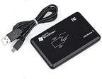 MENGQI-CONTROL 4 Doors Access Control System Infrared No Touch Exit Keypad Scanner 600lbs Electric Magnetic Lock 110V Metal Power Box RFID Reader RFID Card Key Fob(Phone APP remotely Open Door)