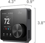 ST300 WiFi Thermostat, Compatible with Alexa and Google, App Control, 3.5” Touch Screen, Knob, Easy Install, Universal Compatibility, 7 Day Scheduling, Night Light, Zoning Compatible