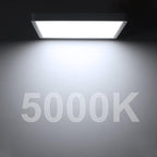 LED Flush Mount Ceiling Light Fixture, 5000K Daylight White, 12inch 24W, 3200LM, Slim Flat Panel Lighting Fixture, Square Modern Ceiling Lamp for Bedroom, Kitchen, Living Room, Closet, Stairwell