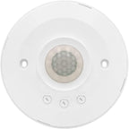 Maxxima Ceiling Mount 360 Degree PIR Occupancy Sensor - Hard-Wired Motion Sensor, 120V LED Compatible, Automatic Sensing Solution for Indoor Use at Max Height 10ft, Ideal for Closets and Pantries