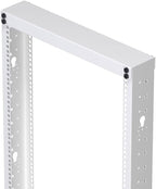 NavePoint 25U 2 Post Rack Open Frame Server Rack for 19 Inch Equipment, AV, Networking, Data & IT Devices, 2-Post Rack 25U 881lbs Weight Capacity, White