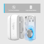 Tapo Door Sensor Mini, Requires Tapo Hub, Long Battery Life w/Sub-1G Low-Power Wireless Protocol, Contact Sensor, 15mm Wide Gap Allowed, Real-Time Notification, Smart Action (T110)
