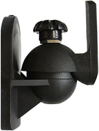 Pure Resonance Audio MC2.5B Mini Cube 2.5 inch Speaker Bundle with Installation Wire - Home Value Pack (4 Pack, Black) (with Brackets & Wire)