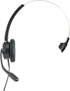 Spracht Wired Headset for Desktop Phone | Single Ear Universal Headset for Office Telephones | Mono Head Set with Microphone - Works with Polycom Digium Nortel Yealink Grandstream Cisco Zum RJ9
