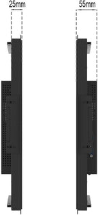 GreenTouch 27 inch 10 Points PCAP Open Frame Touch Screen LCD Display Monitors HDMI+VGA+DVI 1920x1080 Black