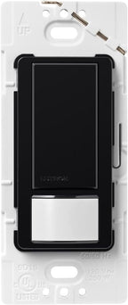 Lutron Maestro Motion Sensor Light Switch Indoor for Bathroom, Garage, Laundry Room, Closet, Occupancy Sensor Light Switch, Single-Pole, No Neutral, MS-OPS5M-BL