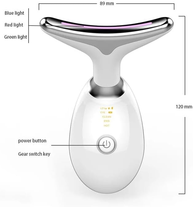 Face Neck Tool for Skin Care, Electric Neck Face Lifting Device for Wrinkle Removal (Black)