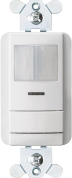 SensorSwitch Wall Mount Motion Sensor Switch, Passive Infrared Wall Switch and Occupancy Sensor and Dusk-to-Dawn Photocell, WSX Series, Single Relay, White
