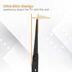 Ultra Slim Flat TV Wall Mount Bracket for Samsung - 55" Class CU8000 Crystal UHD 4K Smart Tizen TV - UN55CU8000FXZA - Low 1.4" Profile Design, Heavy Duty Steel, Flush to Wall, Simple Install