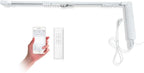 OlideSmart DIY WiFi Smart Automatic Curtain Motor Track System, Automatic Curtain Motor, Blinds Tracks, Length can be Customized (White, 2.2m)
