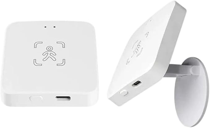 Smart Zigbee/WiFi Motion Sensor, Human Presence Motion Sensor with PIR and Millimeter Wave Detection, Static Presence Recognition, Light and Environmental Monitoring(D)