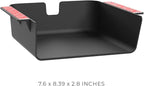 HumanCentric Under Desk Storage Shelf, Drawer Organizer for Office, Workstations, Tables, Sit Stand Desks, Gaming Setups, Mountable Storage Tray, Cable Management, Screw or Stick On, 2 Pack