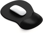ErgoComfort Gel Wrist Rest Mouse Pad-Ergonomic Office Mousepad with Wrist Support-Non-Slip, Design Desk Accessories Mat for Home&Game Decor (01Black)
