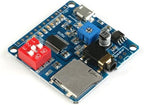 JESSINIE DY-SV5W Voice Playback Module MP3 Player Music Voice Board IO Trigger UART Serial Adapter Control Playback Module Sound Board Micro USB I/O Broadcast Function Amplifier Board Support 32G Card