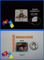 Smile4Autism Small 1.5"x1.5" Loose Visual Picture Cards, Receptive and Expressive Language, Speech Articulation Therapy, ASD, ADD, ADHD, Apraxia, & Stroke Patients. (Cartoon Icons 162 Pcs, Laminate)