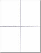 W-2 or 1099 Forms Blank Paper 4-Up Version "NO Instructions on Back" for Laser and Ink Jet Printer (1 Pack of 100 Sheets)