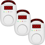 Carbon Monoxide Detector Insertion, Vzmcov CO Detector, LED Display Screen Voice Alarm, Suitable for Home Kitchen, Office, Hotel Garage, Living Room, Bedroom -1 Package (co, 3 of Them)