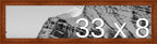 Frame It Easy 33 x 8 Russet Wood Frame (Derby)