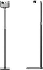Perfectisan Projector Floor Stand with Adjustable Height 29.9 - 52.7 inch, Carbon Alloy Steel Material, Stand with 360 Rotatable, Mount for Outdoor/Indoor/Home/Office - Black
