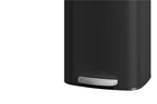 Garvee 21 gal / 80 L Metal Trash Can with Lid, Large Garbage Can for Kitchen, Rustproof Step-on Kitchen Metal Trash Bin with Liner Rim, Rear Handle, Soft Close Plastic Lid, Black